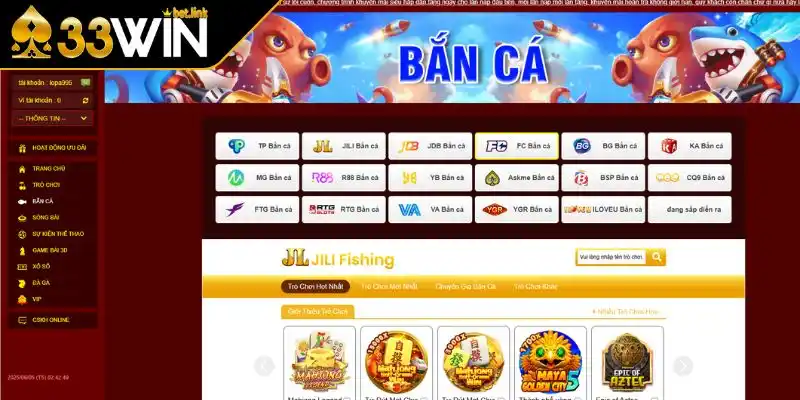 Giới thiệu sảnh game bắn cá