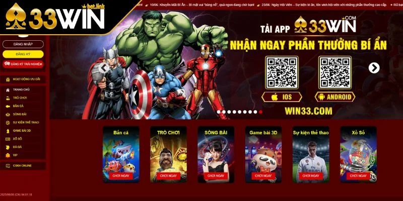 Cập nhật liên tục nội dung Hướng Dẫn 33WIN